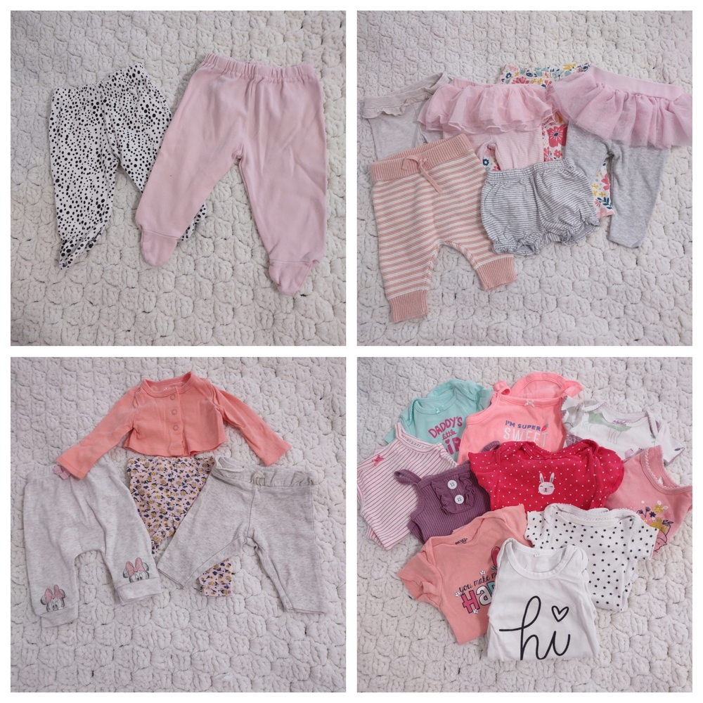 70+ Baby Girl Clothing Lot Various Sizes Nb-18Mo